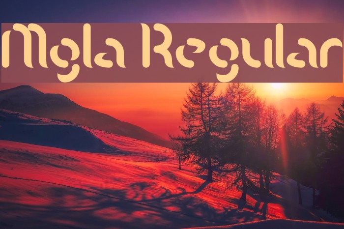 Mgla Regular Font examples