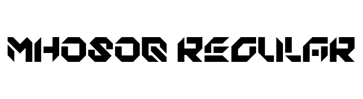 MHOSOQ Regular  Fuentes Gratis Descargar