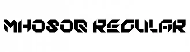 MHOSOQ Regular  Frei Schriftart Herunterladen