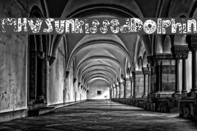 MHVSunkissedDolphin Font examples