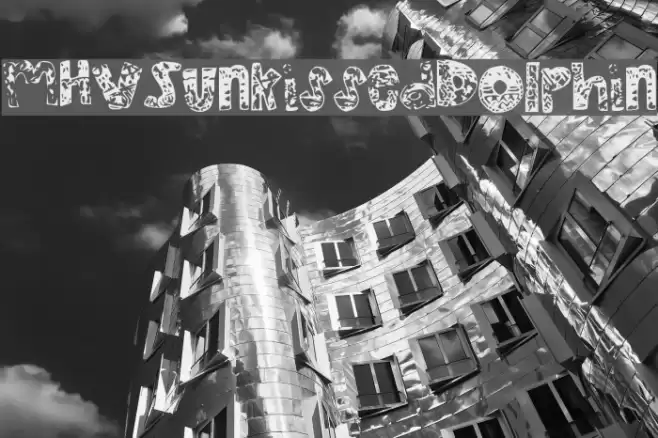 MHVSunkissedDolphin Font examples