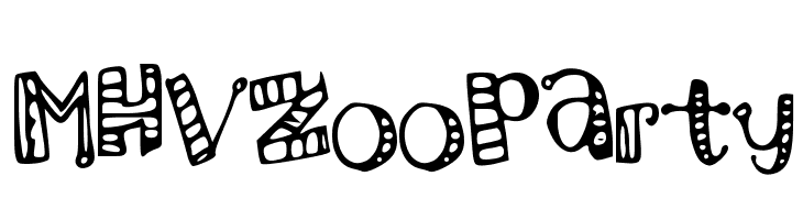 MHVZooParty  フリーフォントのダウンロード