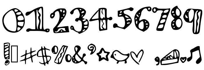 MHVZooParty Font OTHER CHARS
