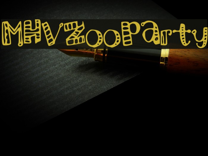 MHVZooParty Font examples