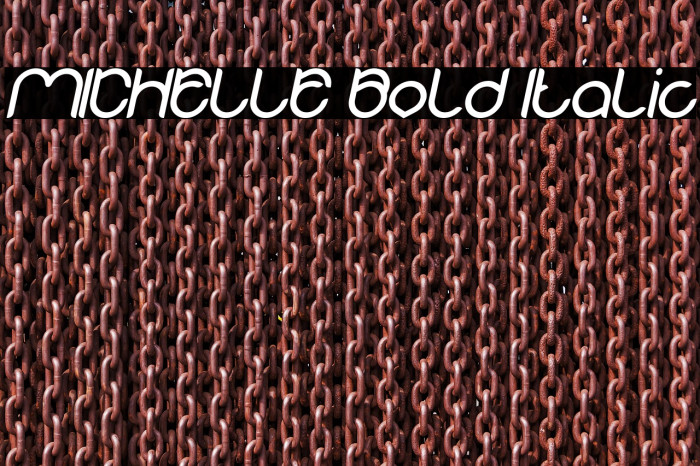 MICHELLE Bold Italic Example 1