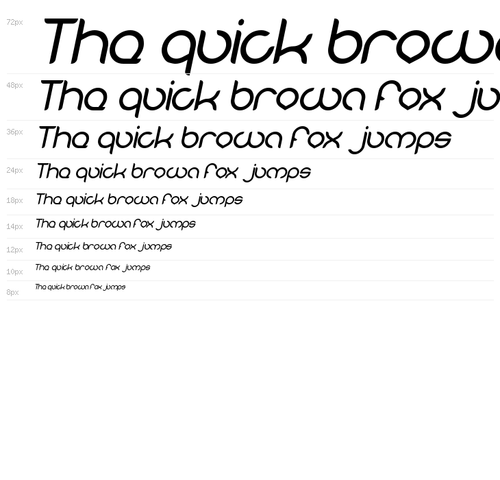 MICHELLE Bold Italic Waterfall