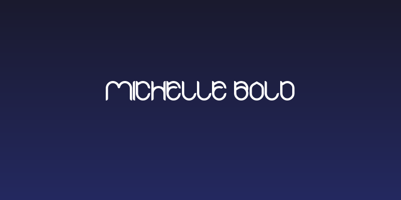 MICHELLE Bold Social Header