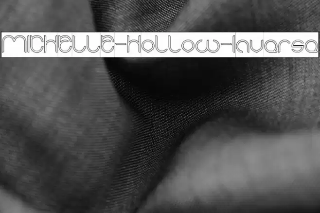 MICHELLE-Hollow-Inverse Font examples