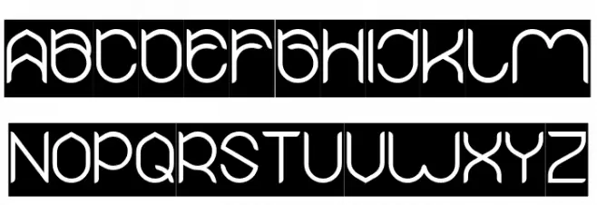 MICHELLE-Inverse Schriftart Groß