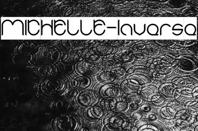 MICHELLE-Inverse Font examples