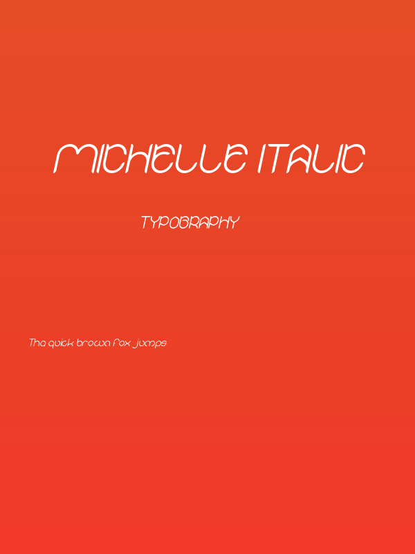 MICHELLE Italic Poster