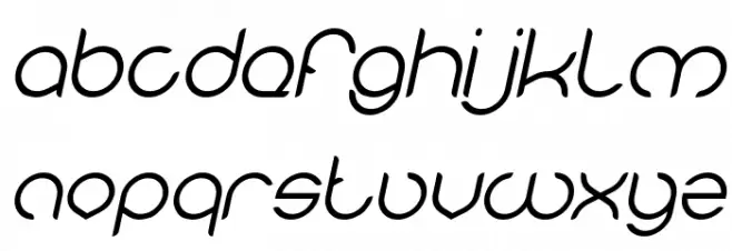 MICHELLE Italic फ़ॉन्ट लोअरकेस