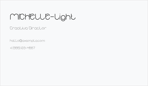 MICHELLE-Light Business Card