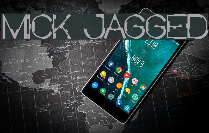 MICK JAGGED Font examples