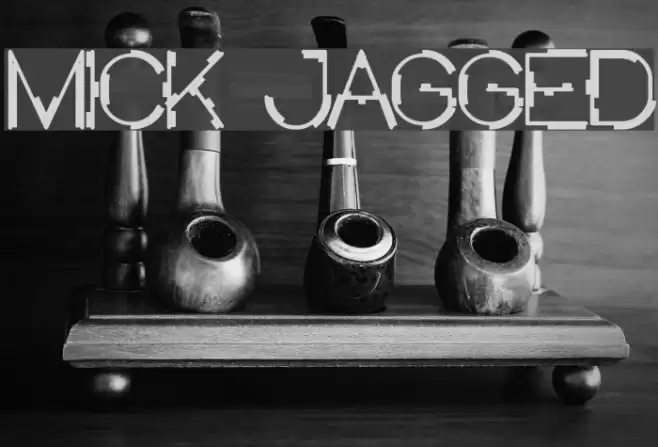 MICK JAGGED Font examples