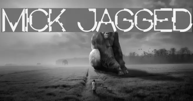 MICK JAGGED Font examples