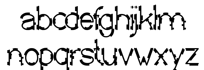 MICK JAGGED Font LOWERCASE