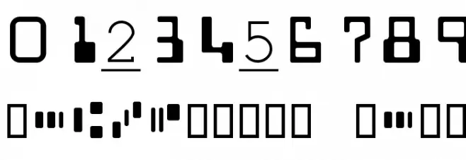 MICR E13B Match Demo Font OTHER CHARS