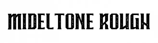 MIDELTONE ROUGH  Frei Schriftart Herunterladen