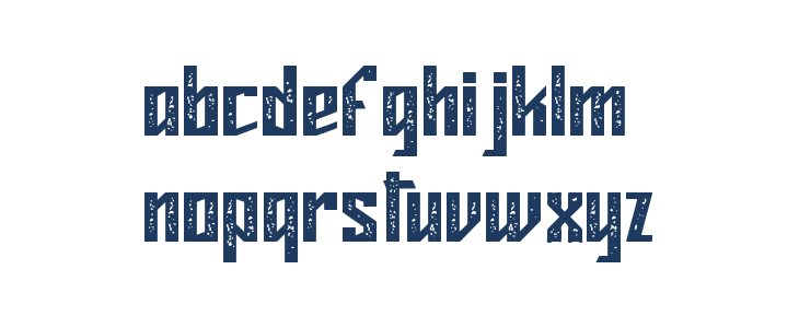 MIDELTONE ROUGH Lowercase