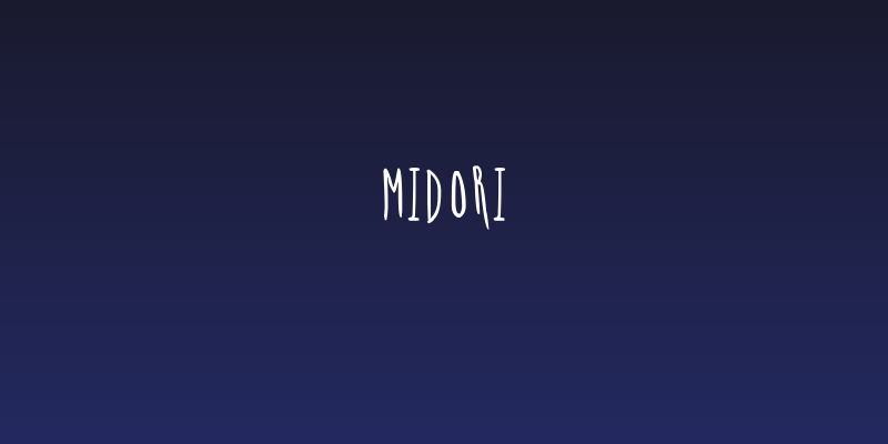MIDORI Social Header