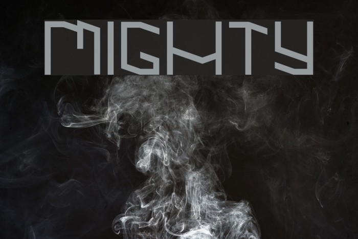 MIGHTY Font examples