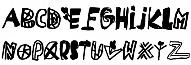 MIKA teuf Font UPPERCASE