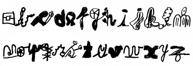 MIKA teuf خط أحرف صغيرة