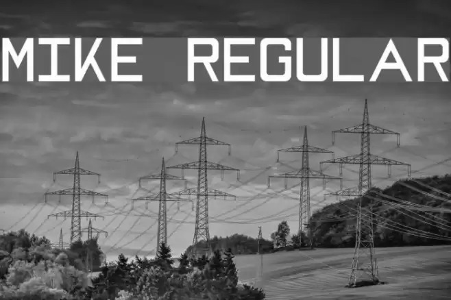 MIKE Regular Font examples