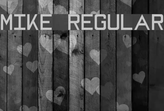 MIKE Regular Font examples
