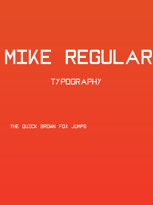MIKE Regular Poster