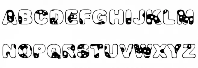 MILKYWAYPERSONALUSE-Bold Font Litere mici