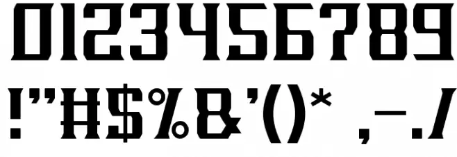 MILLENIUM 3 Font OTHER CHARS