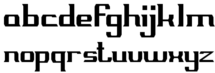 MILLENIUM 3 Font LOWERCASE