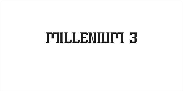 MILLENIUM 3 Logo