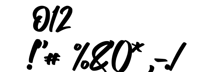 MILLESTONES - Personal Use Font OTHER CHARS