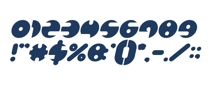 MILLION Bold Italic Other Characters