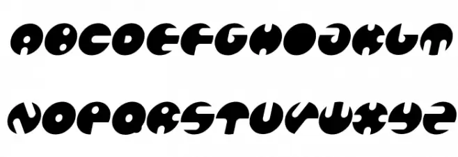 MILLION Bold Italic Caratteri MAIUSCOLE