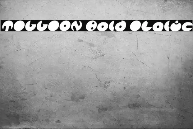 MILLION Bold Italic Font examples