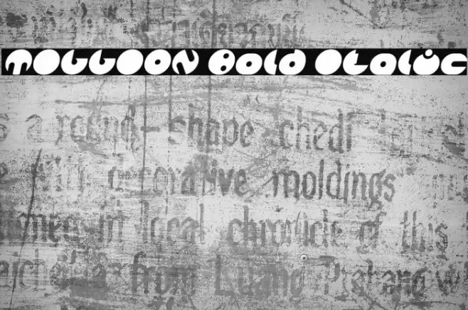 MILLION Bold Italic Font examples