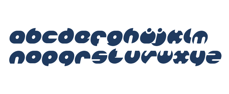 MILLION Bold Italic Lowercase