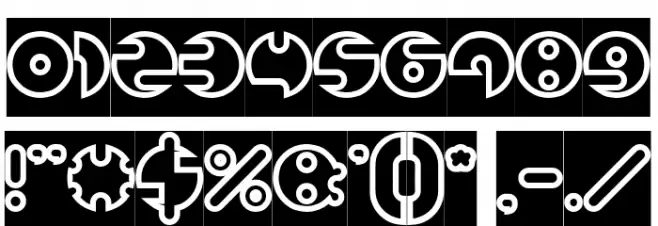 MILLION-Hollow-Inverse Font OTHER CHARS