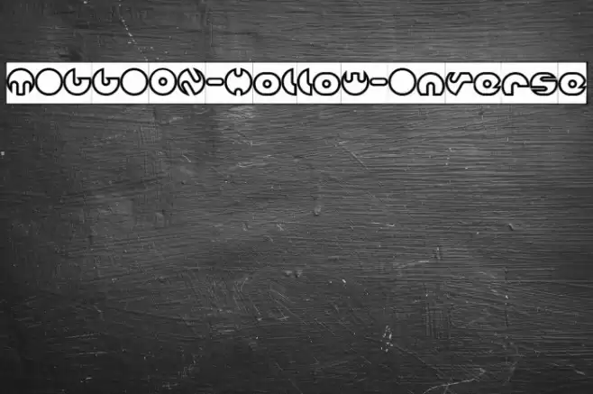 MILLION-Hollow-Inverse Font examples