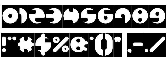 MILLION-Inverse Font OTHER CHARS