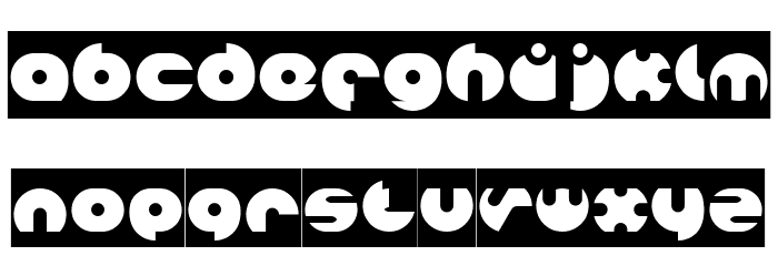 MILLION-Inverse Font LOWERCASE