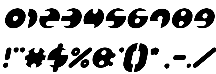MILLION Italic Font OTHER CHARS