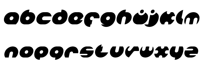 MILLION Italic Font LOWERCASE