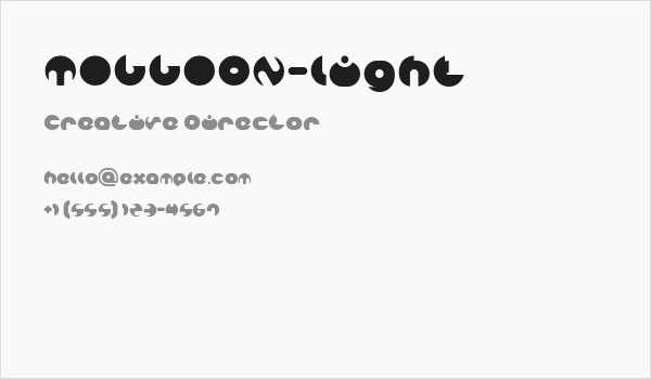 MILLION-light Business Card