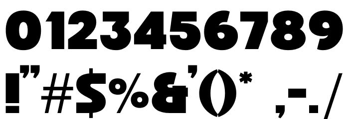 MILNER Font OTHER CHARS