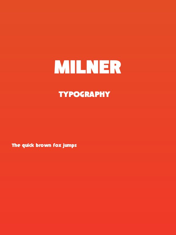 MILNER Poster